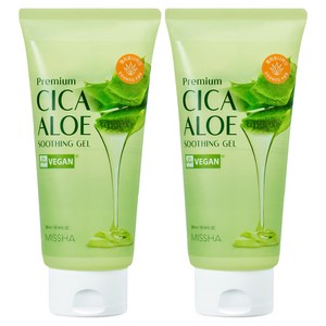 [2입기획] 미샤 프리미엄 시카 알로에 수딩젤, 300ml, 2개