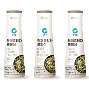 청정원 참깨흑임자 드레싱, 300g, 3개