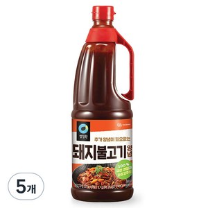 청정원 고추장 돼지불고기 양념, 2kg, 5개