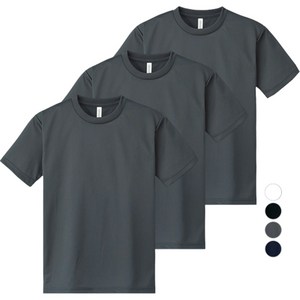 어반티 남녀공용 스포츠 기능성 드라이 라운드 반팔 티셔츠 3장 세트