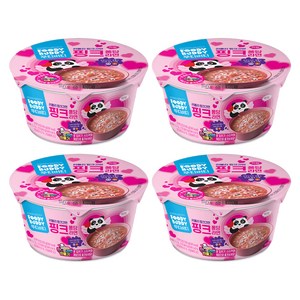 푸디버디 핑크 퐁당 라면 컵 80g, 4개