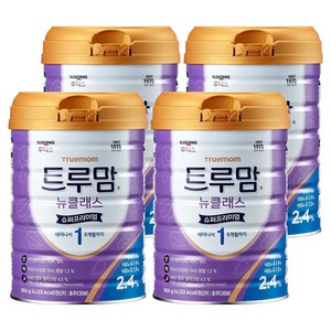 트루맘 뉴클래스 슈퍼프리미엄 분유 1단계, 800g, 4개