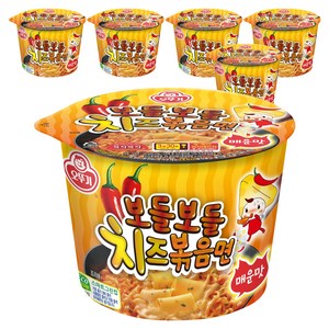 오뚜기 보들보들 치즈 볶음면 매운맛 용기 100g, 6개