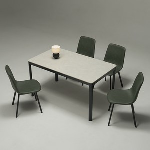 보니애가구 에븐 포세린 1300 부채꼴 세라믹 식탁세트 4인용 방문설치