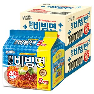 팔도 비빔면, 80개, (5개입 X 8팩)