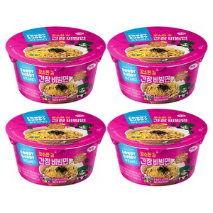 푸디버디 간장비빔면 컵 86g, 4개