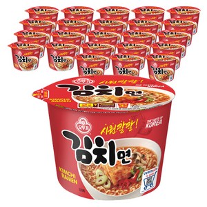 오뚜기 김치면 용기 105g, 12개