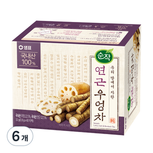 순작 연근우엉차, 0.8g, 40개입, 6개