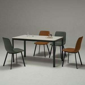 보니애가구 에븐 포세린 1400 부채꼴 세라믹 식탁의자세트 4인용 방문설치