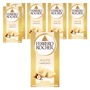 페레로로쉐 초콜릿 바 화이트, 90g, 6개