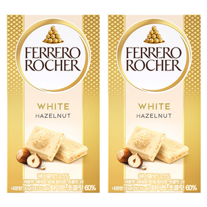페레로로쉐 초콜릿 바 화이트, 90g, 2개