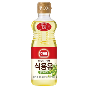 해표 콩기름 식용유, 500ml, 1개