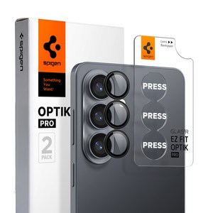 슈피겐 렌즈 풀커버 강화유리 글라스tR 이지핏 옵틱프로 휴대폰 액정보호필름 블랙 2p 세트 AGL11082