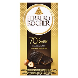 페레로로쉐 페레로 로쉐 다크 초콜릿 바, 90g, 1개