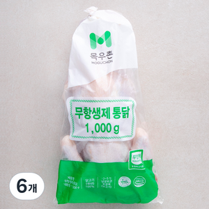 목우촌 무항생제 통닭 (냉장), 1000g, 6개