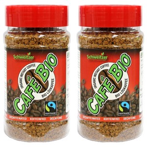 슈바이처 유기농 인스턴트커피 디카페인, 100g, 2개
