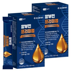 코오롱제약 알부민 프리미엄 15p, 225g, 2개