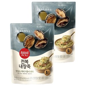햇반 전복 내장죽, 420g, 2개