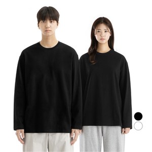 네이븐 남녀공용 20수 루즈핏 긴팔티 NAB8T1