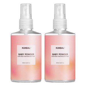 쿤달 퓨어 바디미스트 베이비파우더향, 128ml, 2개