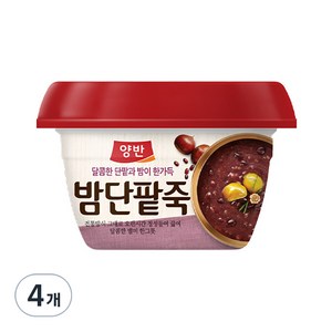 양반 밤단팥죽, 285g, 4개