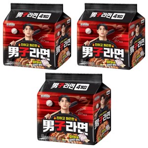 남자라면 115g, 12개, (4개입 X 3팩)