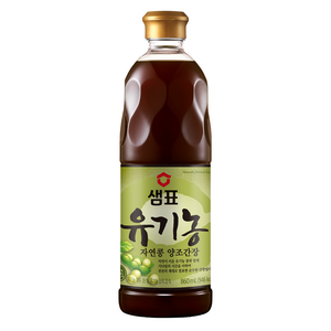 샘표 유기농 자연콩 양조간장, 860ml, 1개