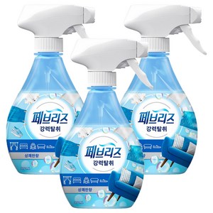 페브리즈 강력탈취 섬유탈취제 상쾌한향 본품, 370ml, 3개