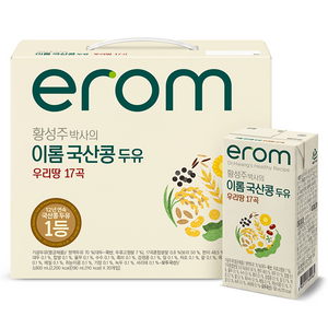 이롬 황성주 박사의 국산콩 두유 우리땅 17곡, 190ml, 20개