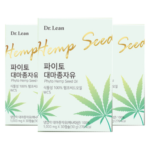 닥터린 파이토 대마종자유, 30정, 3개