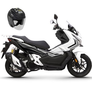 한솜 모터스 어드벤처 스쿠터 + 오픈페이스 헬멧 방문설치, ADV125 TCS, 스노우화이트(스쿠터...