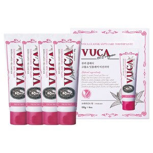 뷰카 클래식 고불소 프레쉬민트향 잇몸케어 치약, 110g, 4개