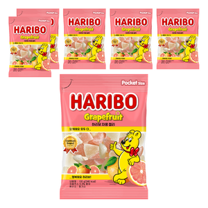 하리보 그레이프프루트 젤리, 100g, 6개
