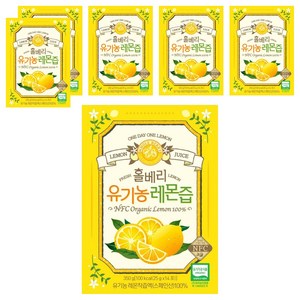 홀베리 유기농 레몬즙, 350g, 6개