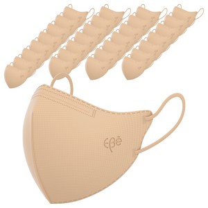 이비에 하이클래스 슬림뷰티라인 4중 구조 새부리형 마스크 대형 KF94, 30개입, 베이지, 1개