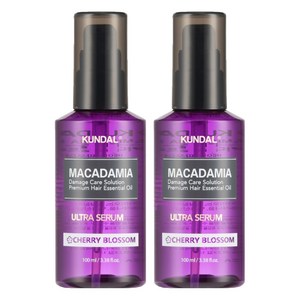 쿤달 울트라 세럼 헤어 에센스 체리블라썸향, 100ml, 2개