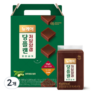 뉴케어 당플랜 저당양갱 22p, 880g, 2개