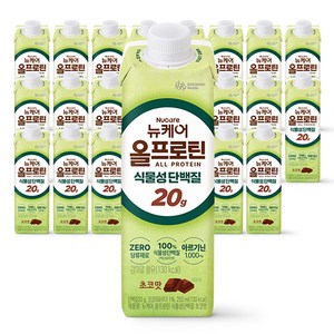 뉴케어올프로틴 식물성 단백질 음료 초코맛, 250ml, 24개