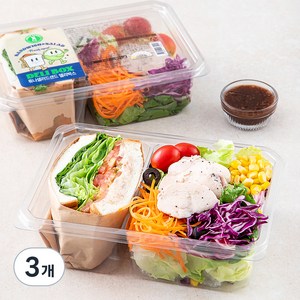 그린래빗 튜나샐러드샌드 델리박스, 265g, 3개