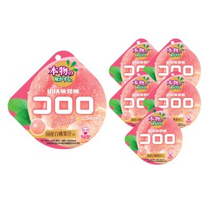 코로로 미카쿠토 복숭아맛 젤리, 40g, 6개