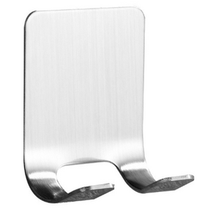 블럭마트 강력부착 콘센트 코드걸이 면도기걸이, 실버, 1개