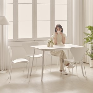 보니애가구 루니 포셀린 세라믹 식탁세트 1400 4인용 방문설치