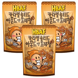 바프 카라멜 솔티드 아몬드 앤 프레첼, 120g, 3개