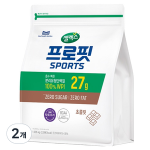 셀렉스 프로핏 스포츠 초콜릿 프로틴 파우더, 1.035kg, 2개