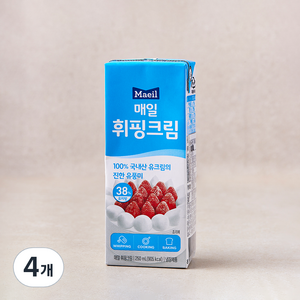 매일유업 휘핑크림, 250ml, 4개