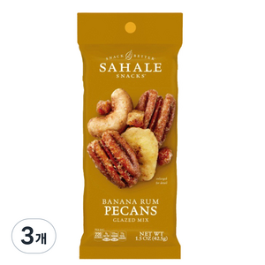사할리스낵스 바나나 피칸, 42.5g, 3개