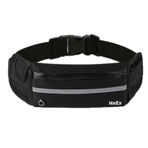 HnEx 초경량 러닝벨트 힙색, 37 x 9.7 x..., 블랙, 1개