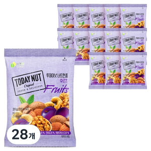 투데이넛 너트한줌 후르츠, 20g, 28개