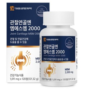 대웅생명과학 관절연골엔 엠에스엠 2000, 120정, 1개