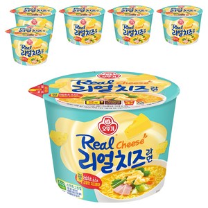 오뚜기 리얼 치즈라면 용기 120g, 6개